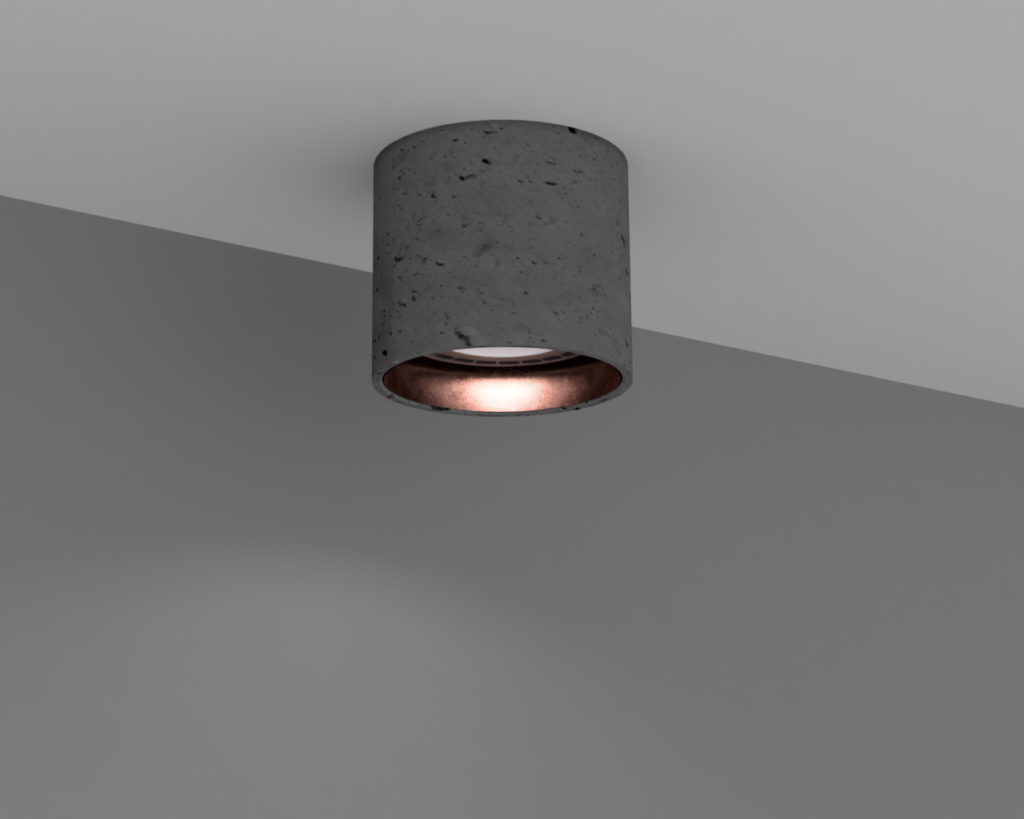 Oprawa betonowa, beton miedź