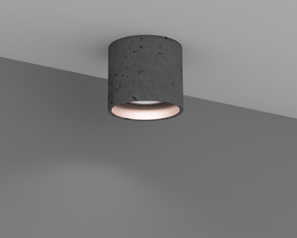 Concrete cooper handmade downlight
Betonowa oprawa miedź miedziany