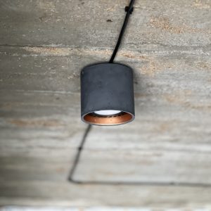 Lampa betonowa sufitowa loft style industrial hand made custom concrete lamp
