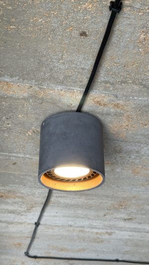 Lampa betonowa loft sufitowa handmade Lampa betonowa loft style industrial hand made custom